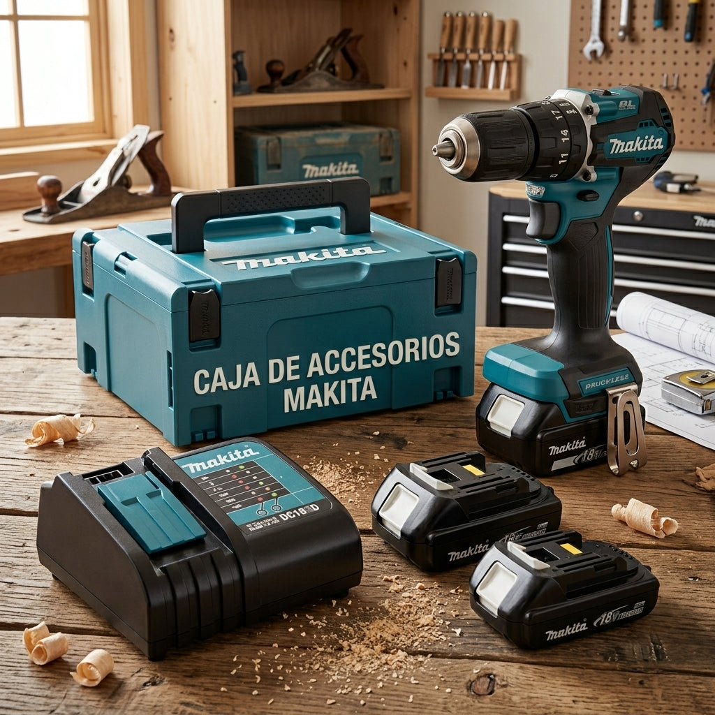 POTENTE TALADRO INNALAMBRICO MAKITA GANUINO 36v + OBSEQUIO CAJA DE ACCESORIOS MAKITA